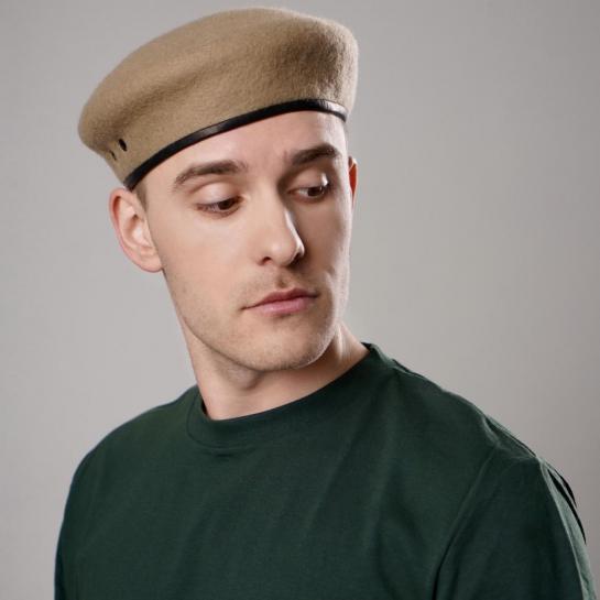 Береты из фетра — Берет бежевый — фото