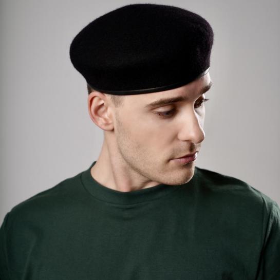 Береты из фетра — Берет черный — фото