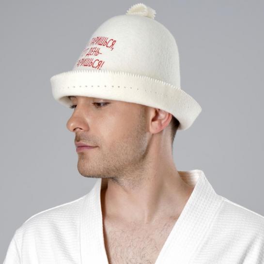 Колпак банный "Когда паришься, в тот день не старишься" — фото-542_2