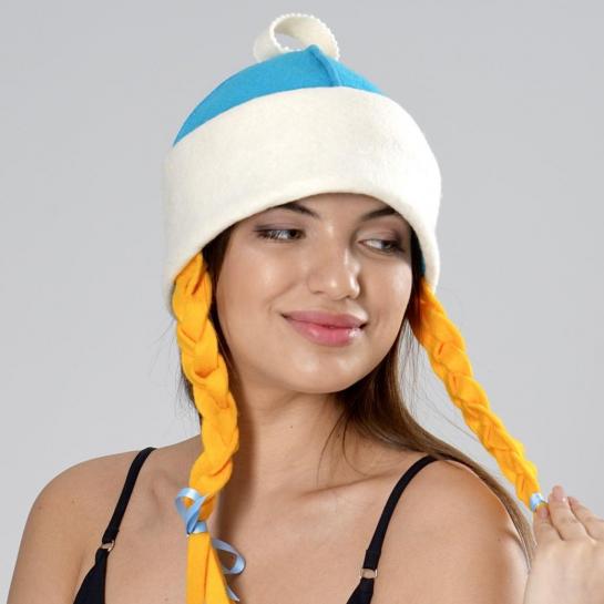 Колпак банный "Снегурочка с косичками" — фото-542_2