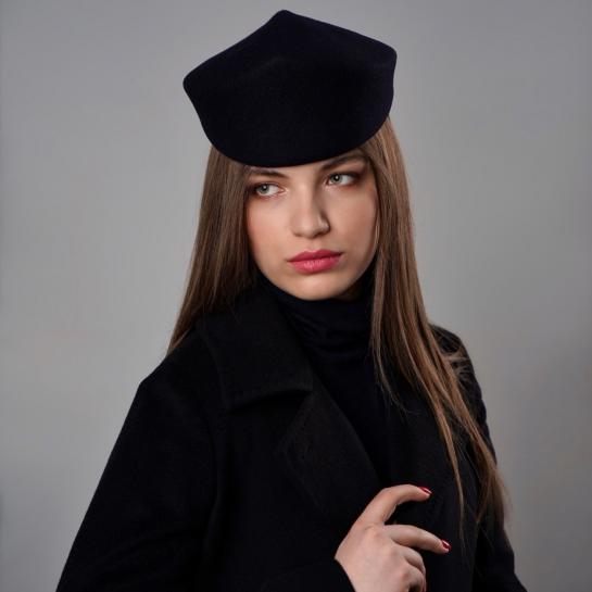 Женские шляпки из фетра — Модель Пилотка — фото
