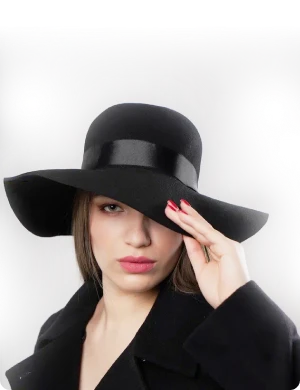 Главная — Женские шляпки из фетра — фото